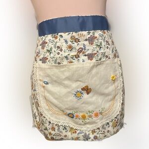 🦋🧁Handmade Cutesy Kitchen Cooking Waist Apron🧁🌻